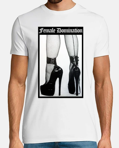 T-shirt female dominio sfondo colorato