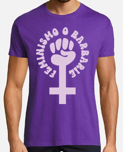 Camiseta feminismo o barbarie 8m laTostadora