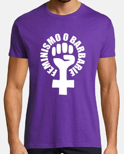 Playera Feminismo o Barbarie, hombre