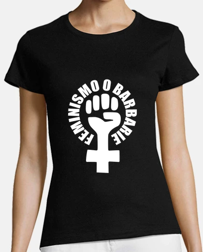 Playera Feminismo o Barbarie, mujer