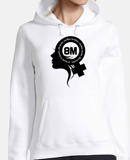 Hoodie feminist 8m black