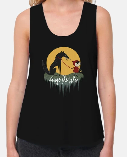 T-shirt feminist red riding hood changes the rules