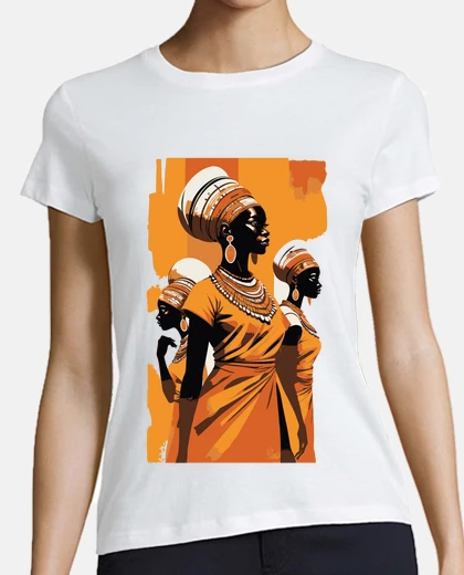 Tee-shirt femme africaine elegance ethnique afro