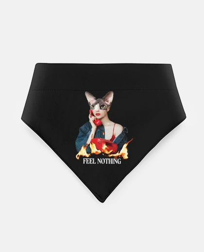 Mascotas femme chat sphinx collage pop-art toutou mode nouveauté 