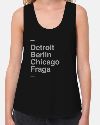 Tee-shirt femme, detroit, berlin, chicago, fraga