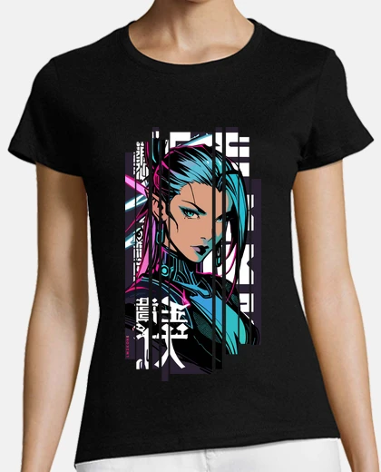 Tee-shirt Femme néon cyberpunk