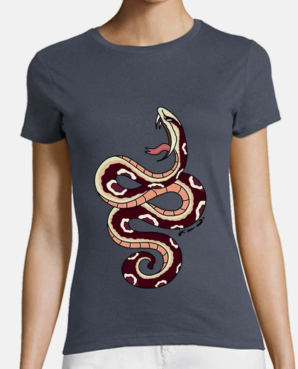 Tee-shirt femmes, manches courtes, serpent