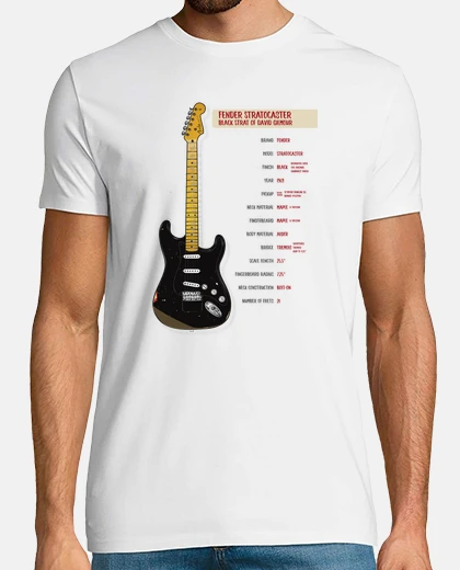Camiseta FENDER BLACK STRATOCASTER GILMOUR