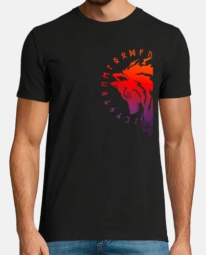 Camiseta fenrir vikingo