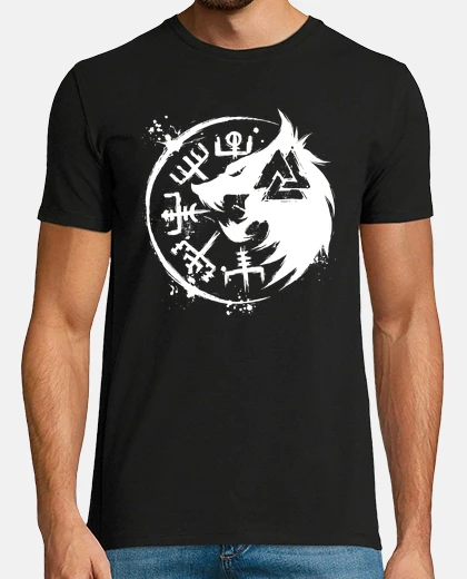 Tee-shirt Fenrir Wolf  Vegvisir Valknut