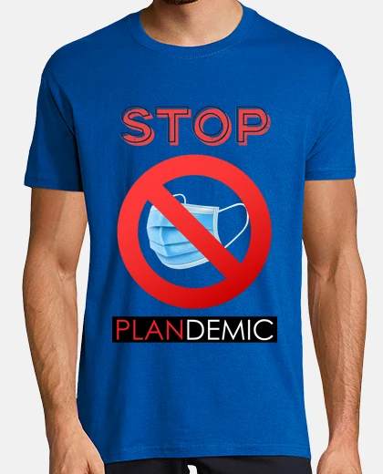 T-shirt ferma la plandemia
