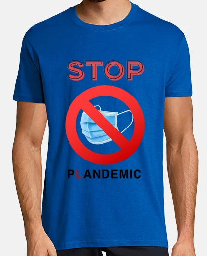 T-shirt ferma la plandemia