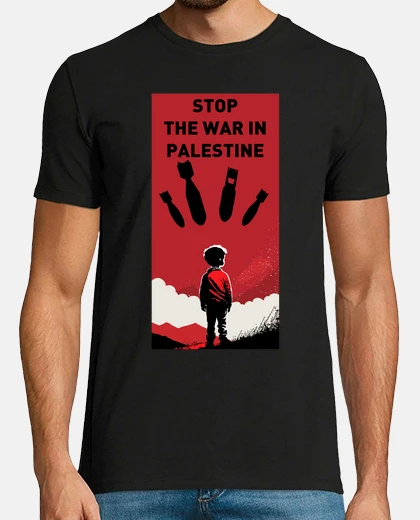 T-shirt fermare la guerra in palestina