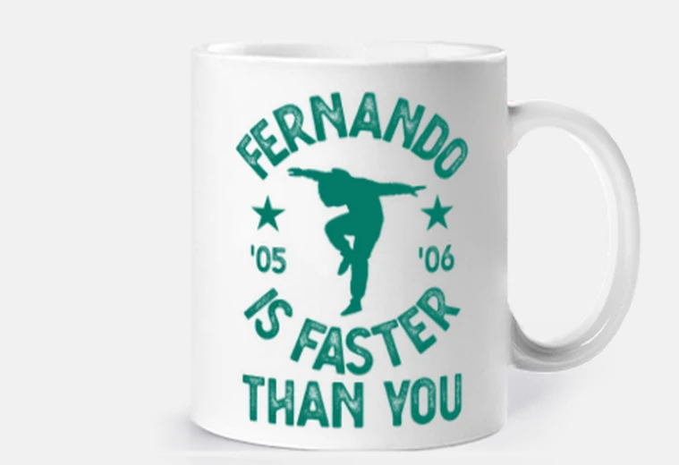 Cup fernando is faster than you f1
