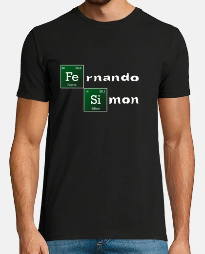 T-shirt fernando simón si breaking male