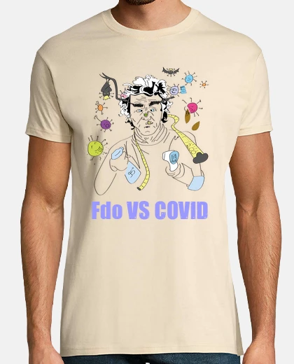 T-shirt fernando simon uomo, manica corta, crema, qualità extra
