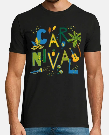 T-shirt festa di parata di samba del carnevale di rio in brasile giorno e notte