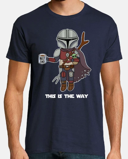 Tee-shirt fête des pères bébé mandalorien yoda
