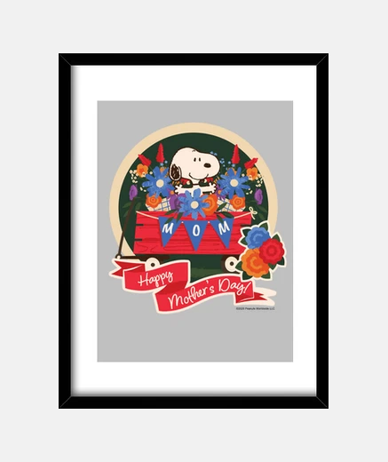 Cadre fête les snoopy