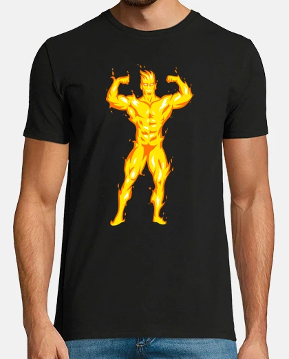 Tee-shirt feu dans les veines