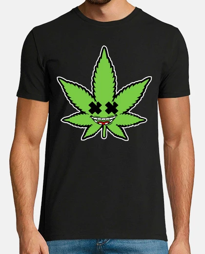 Tee-shirt feuille de marijuana 2