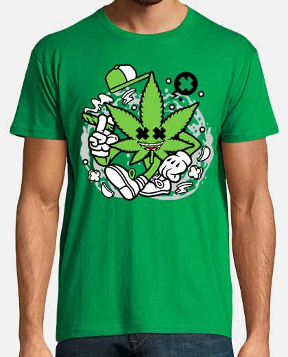 Tee-shirt feuille de marijuana fu man faire