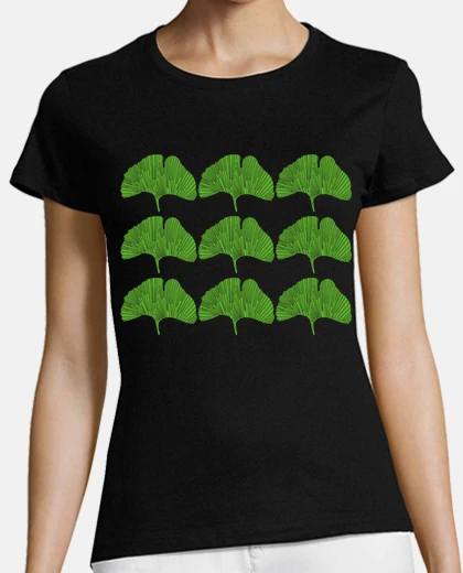 Tee-shirt feuilles de ginko biloba mâles femelles