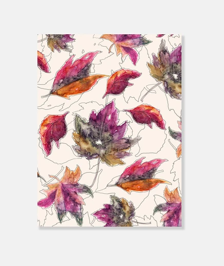 Tableau feuilles d'érable pattern