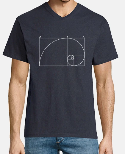 Camiseta Fibonacci para Camiseta oscura AFA