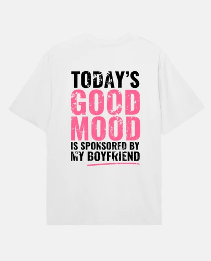 T-shirt fidanzato good umore - maglietta oversize
