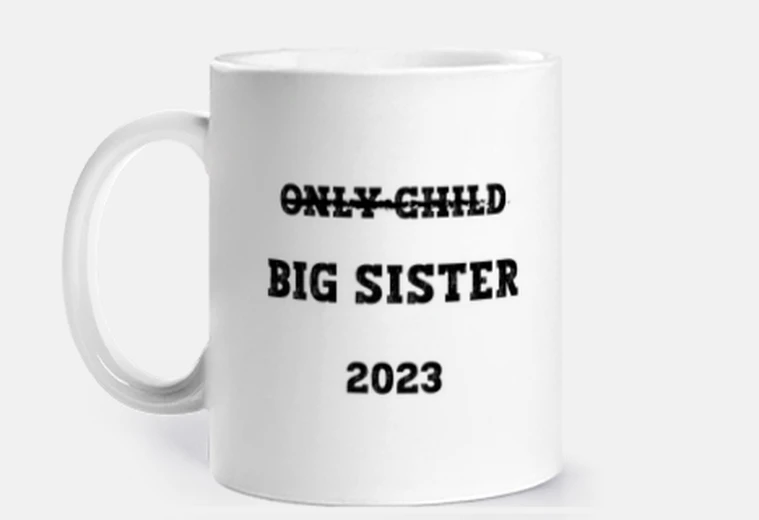 Tazza figlia unica - sorella maggiore 2023