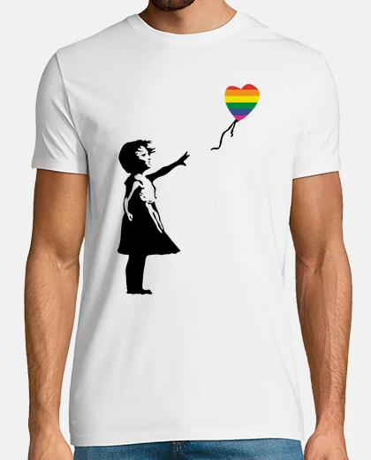 Tee-shirt fille avec b all oon lgtb