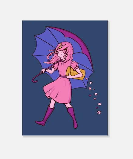 Tableau fille bonbon