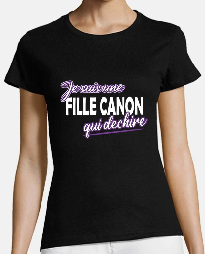 Tee-shirt fille canon qui déchire cadeau drôle be