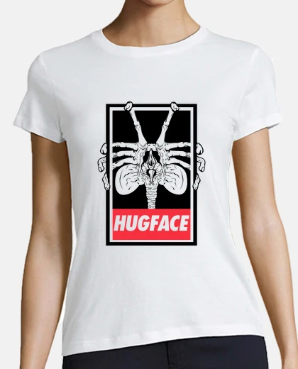 Tee-shirt fille chemise hugface
