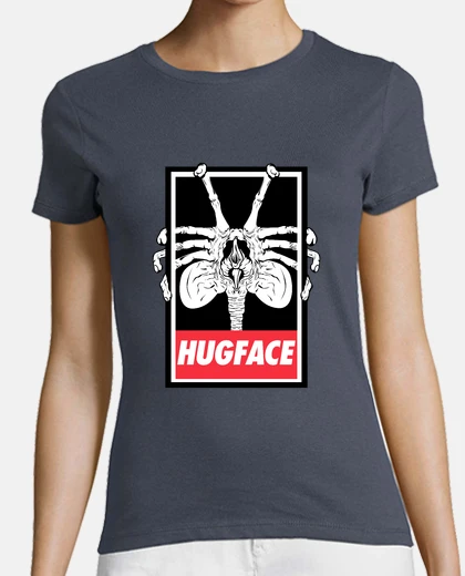 Tee-shirt fille chemise hugface