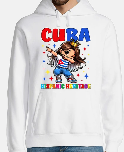Sweat fille cubaine dabbing enfant d39origine