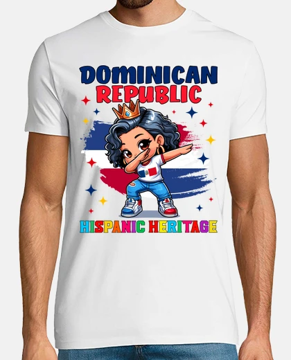 Tee-shirt fille de la république dominicaine héri
