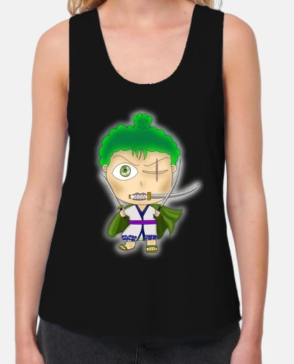 Tee-shirt fille débardeur zoro one piece