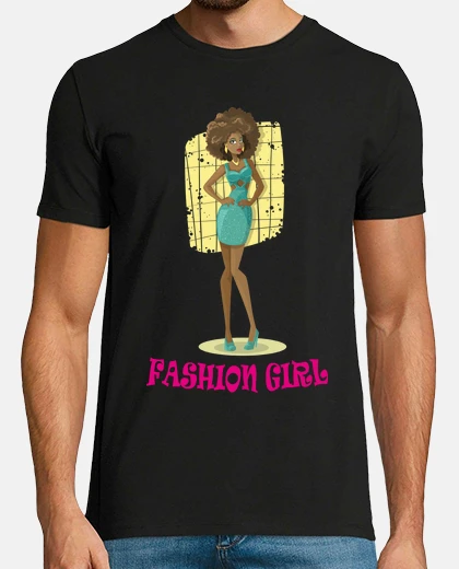 Tee-shirt fille f ash ion girl