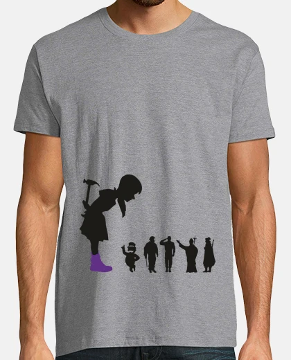 Tee-shirt fille féministe - maison caraco