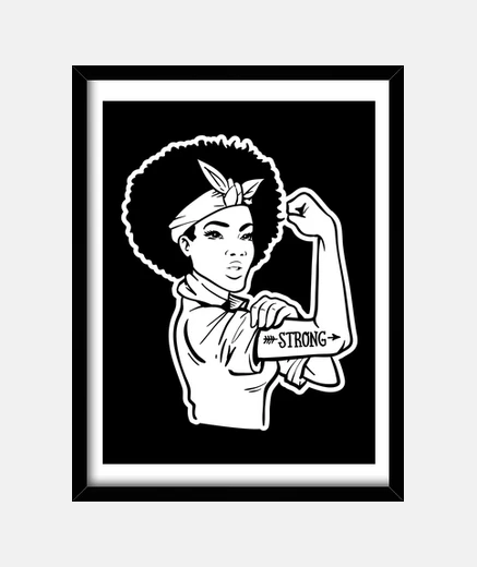Cadre fille puissance forte motivation femme