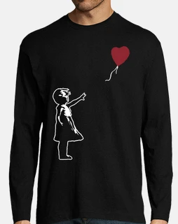 fille avec b all oon - banksy