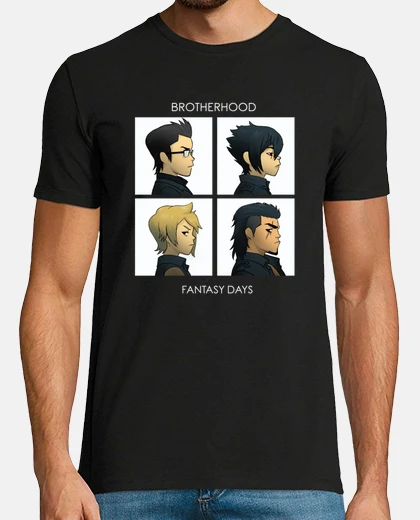 Tee-shirt final fantasy xv - groupe de garçons - jeu vidéo