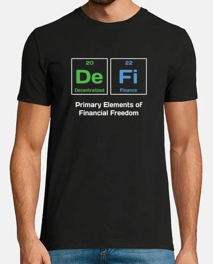 Tee-shirt finance décentralisée defi fan de crypto bitcoin