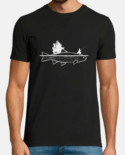 T-shirt Fineline Fisherman Fly Fishing Fishing Trip Gift