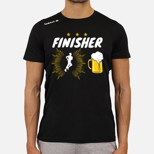 finisher - running - beer