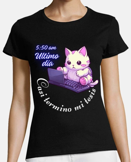 T-shirt finishing the thesis at the last minute
