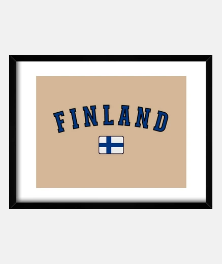 Framed finland flag