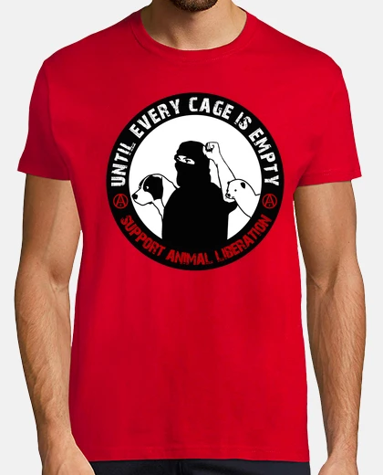 T-shirt fino a quando ogni gabbia è vuota - la liberazione animale